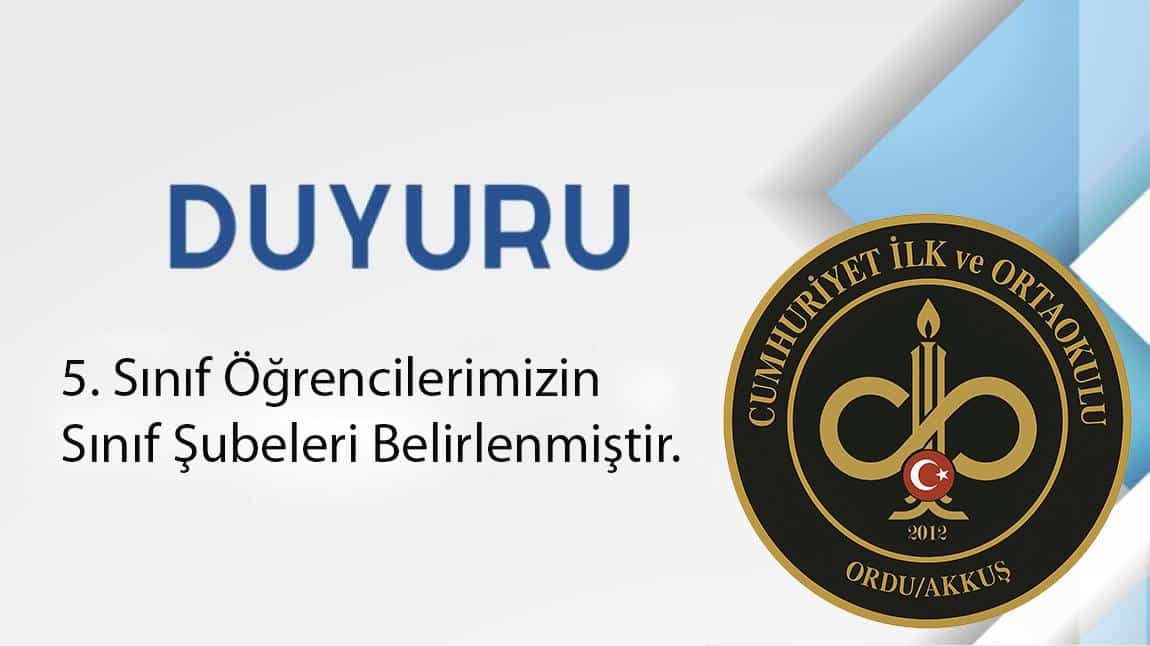 5. SINIF ÖĞRENCİLERİMİZİN KURA ÇEKİMİ YAPILMIŞTIR.